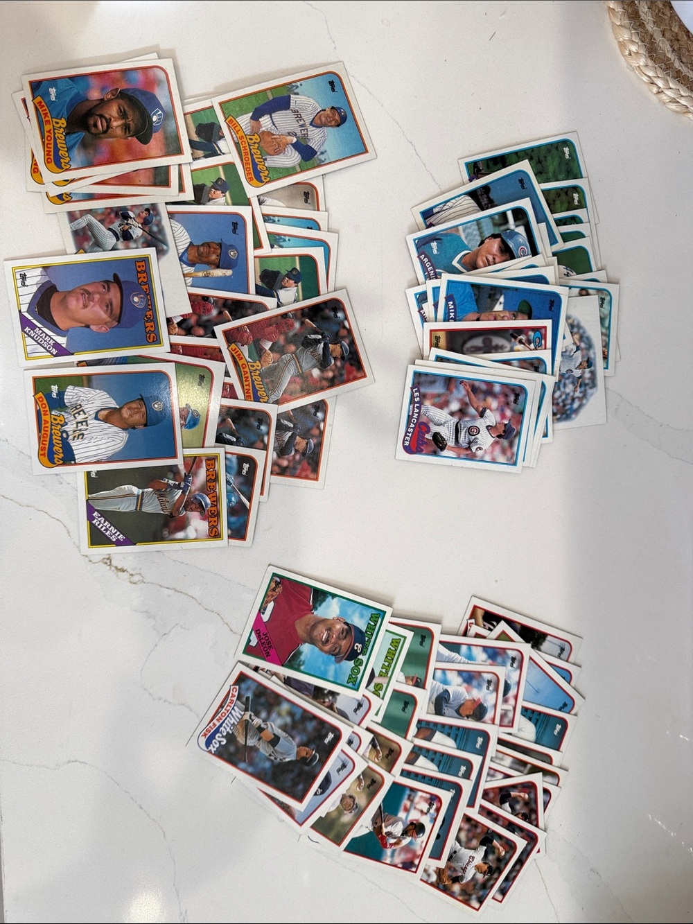 Vintage Baseball Card Lot - Brewers White Sox Cubs
